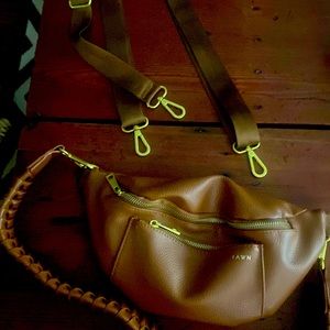 Fawn Leather Fanny Pack Over the Shoulder Bag